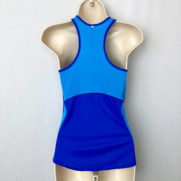 NIKE Dri Fit Racerback Blue Workout Top - Picture 6 of 7